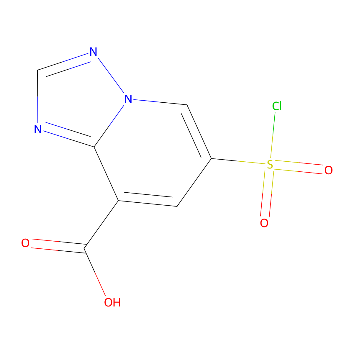 6-(Chlorosulfonyl)-[1,2,4]triazolo[1,5-a]pyridine-8-carboxylic acid molecular structure, CAS 2060046-37-7