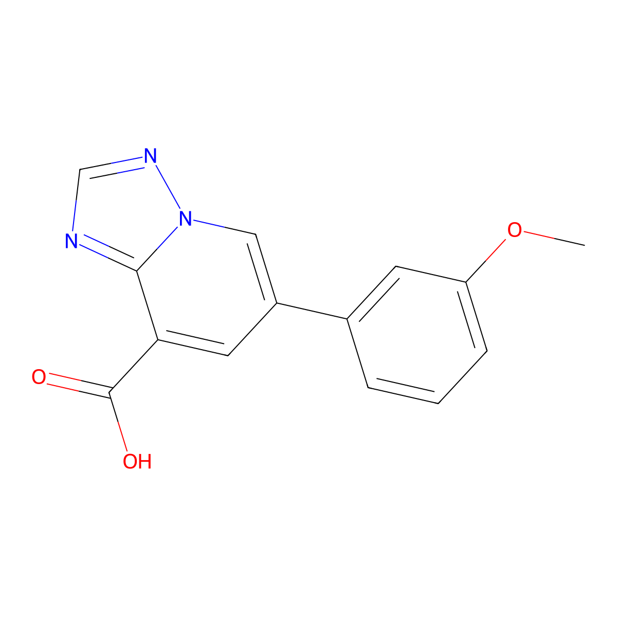 6-(3-Methoxyphenyl)-[1,2,4]triazolo[1,5-a]pyridine-8-carboxylic acid molecular structure, CAS 2060046-41-3