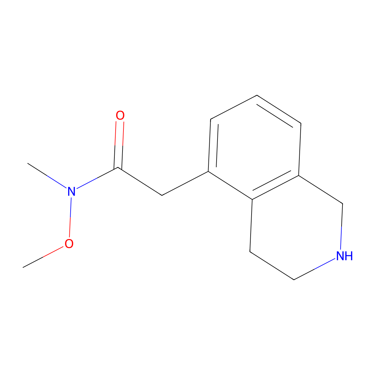 N-Methoxy-N-methyl-2-(1,2,3,4-tetrahydroisoquinolin-5-yl)acetamide molecular structure, CAS 2060046-59-3