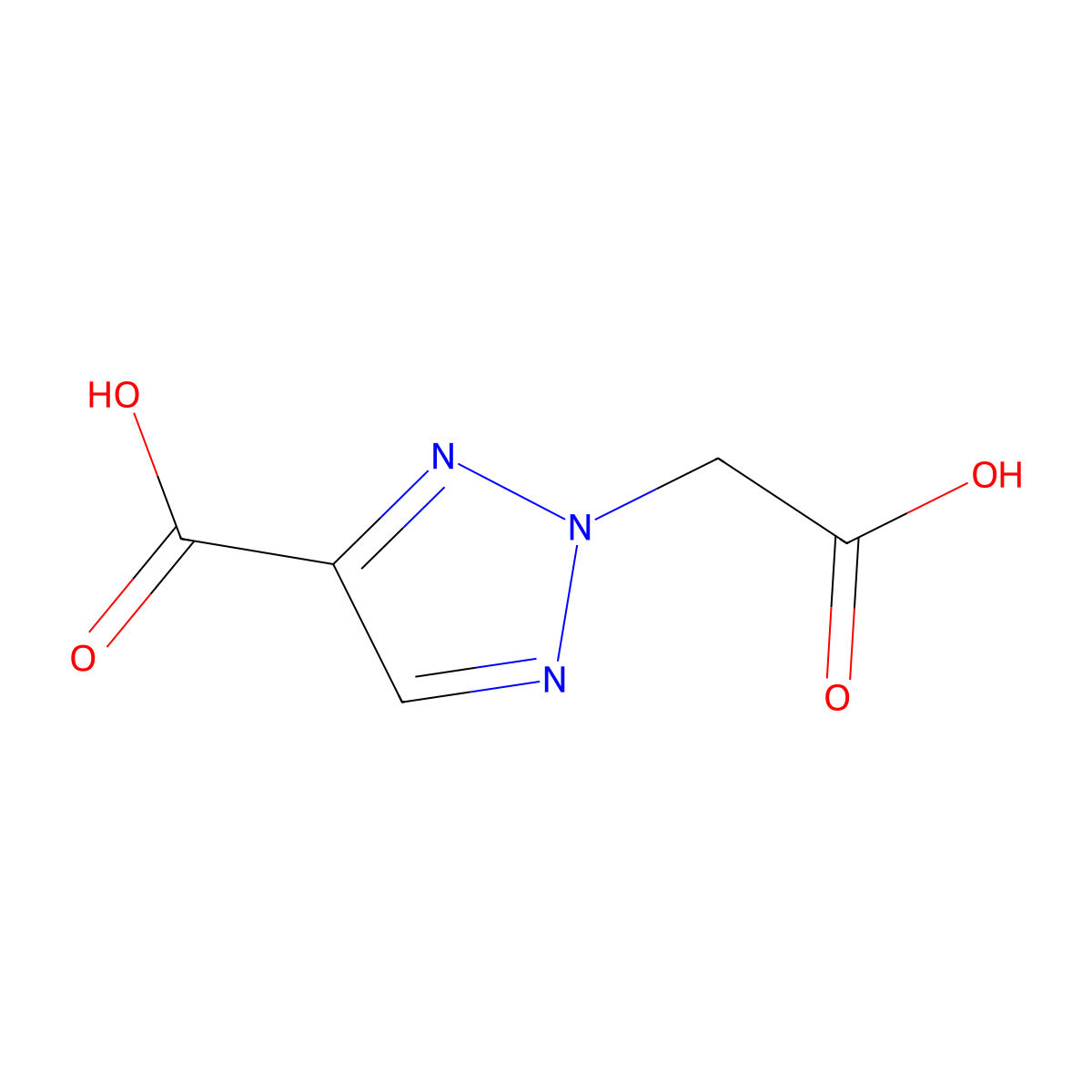 2-(Carboxymethyl)-2H-1,2,3-triazole-4-carboxylic acid molecular structure, CAS 2060046-63-9