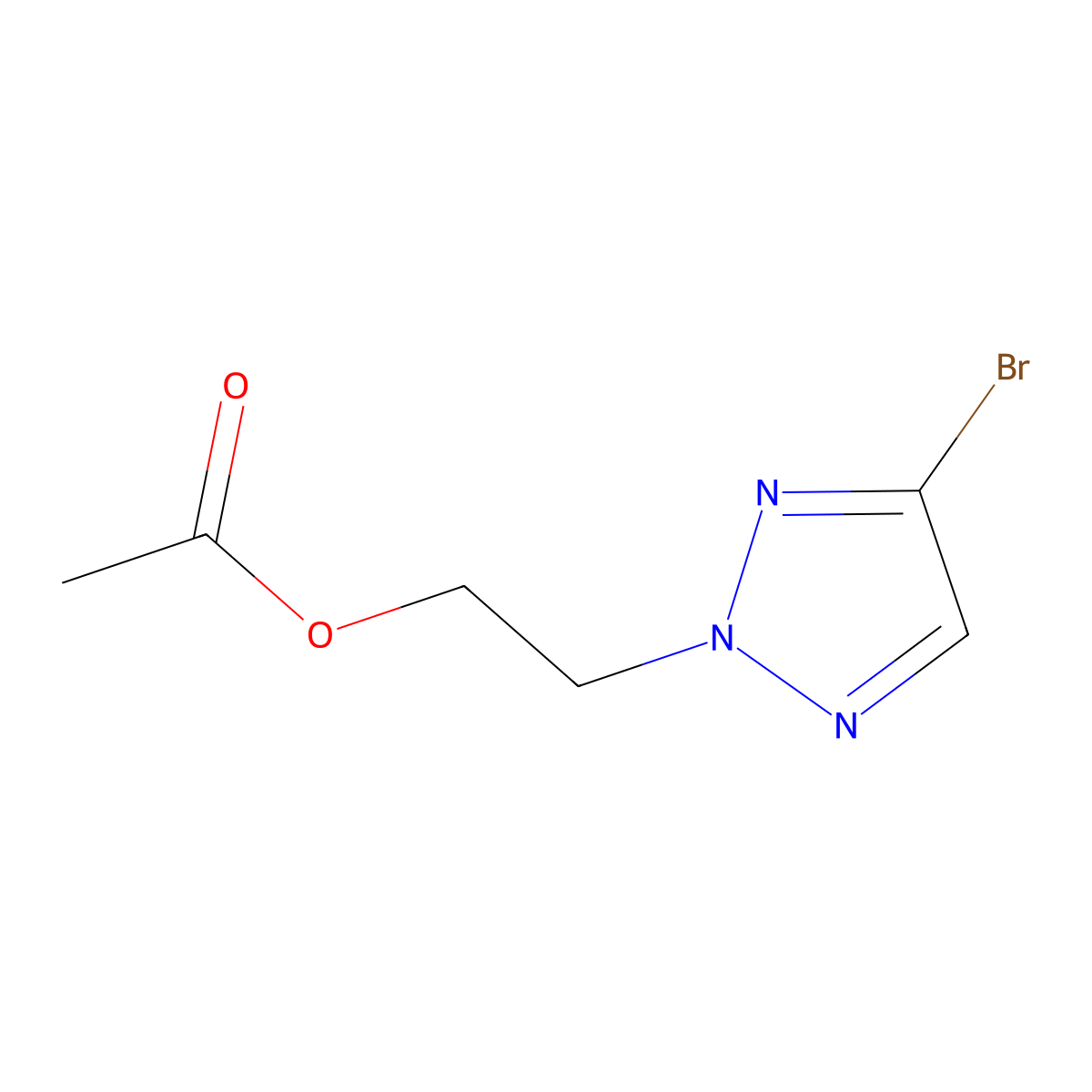 2-(4-Bromo-2H-1,2,3-triazol-2-yl)ethyl acetate molecular structure, CAS 2060046-66-2