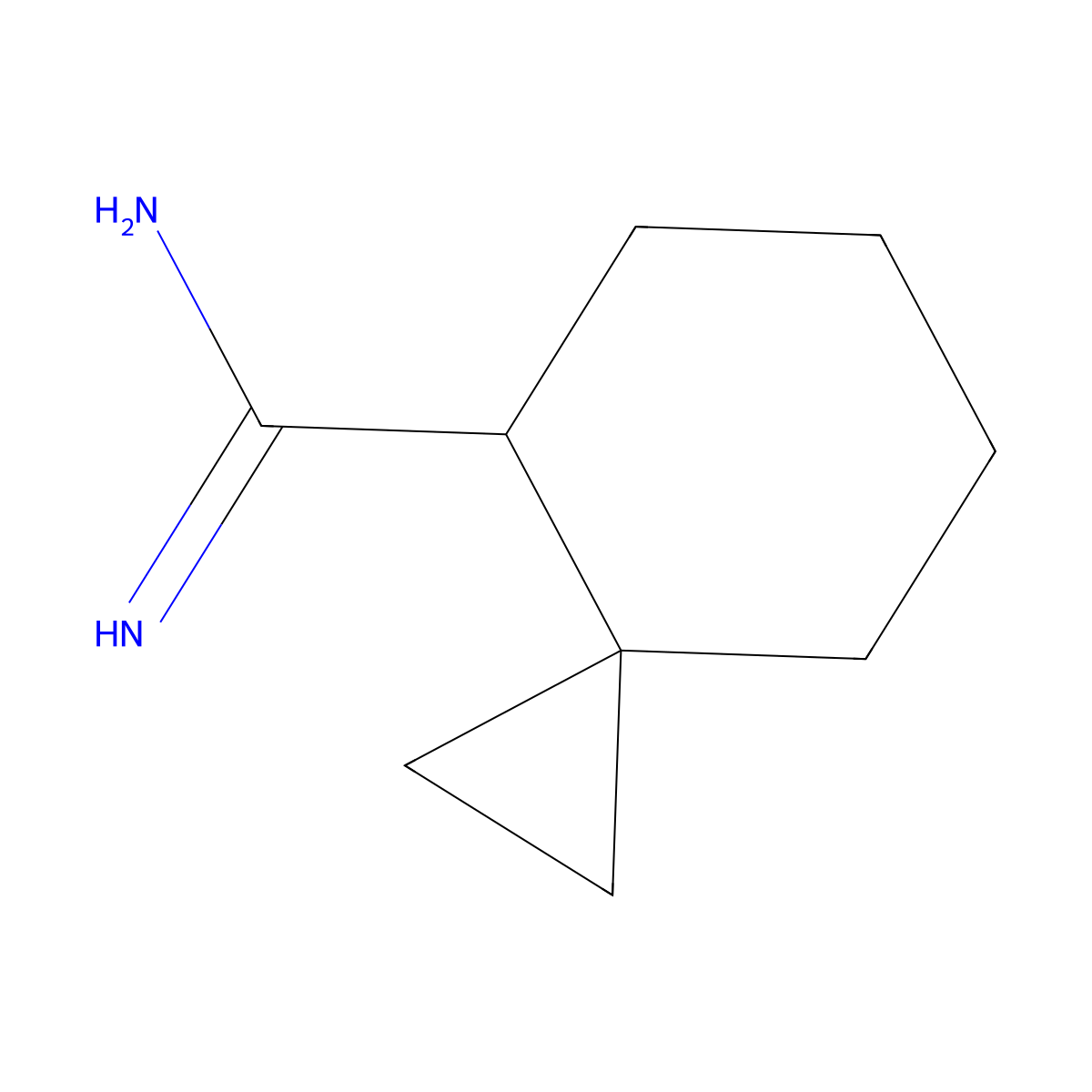 Spiro[2.5]octane-4-carboximidamide molecular structure, CAS 2060046-68-4