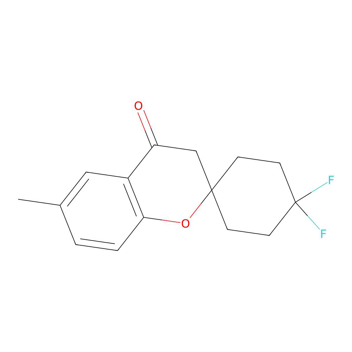 4',4'-Difluoro-6-methyl-3,4-dihydrospiro[1-benzopyran-2,1'-cyclohexane]-4-one molecular structure, CAS 2060046-73-1