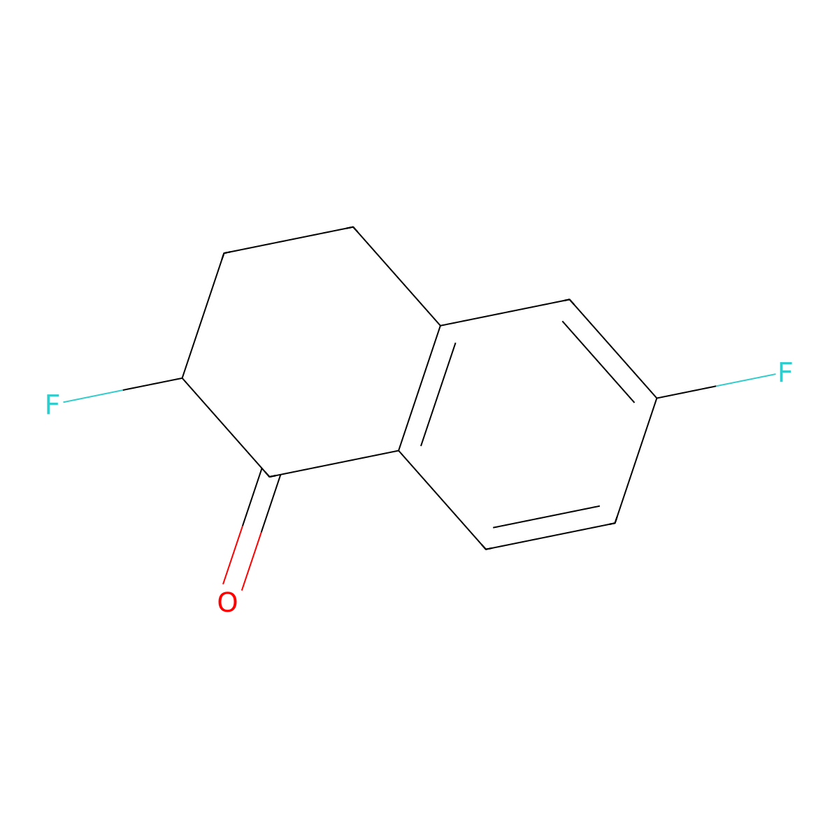 2,6-Difluoro-1,2,3,4-tetrahydronaphthalen-1-one molecular structure, CAS 2060047-12-1