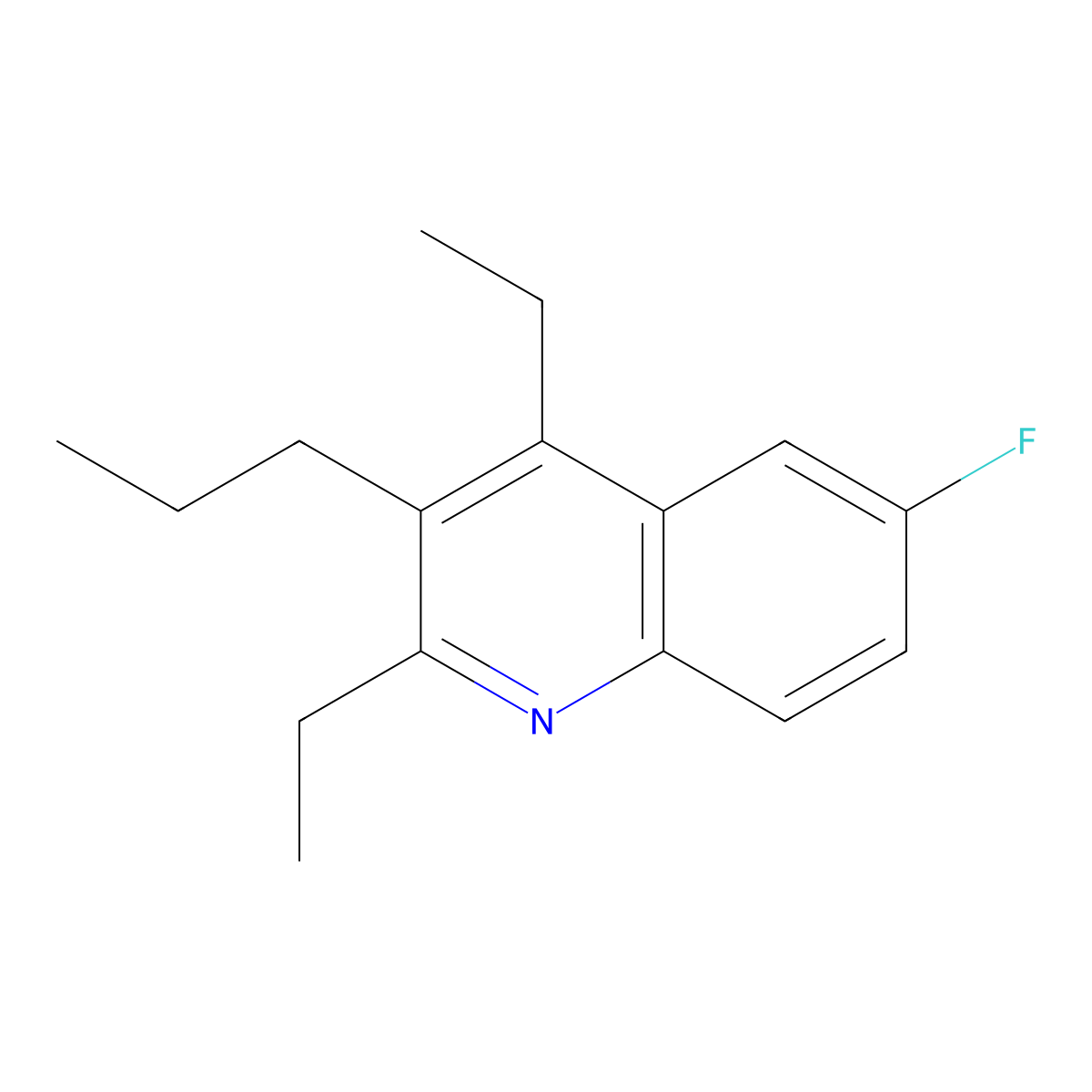 2,4-Diethyl-6-fluoro-3-propylquinoline molecular structure, CAS 2060047-18-7