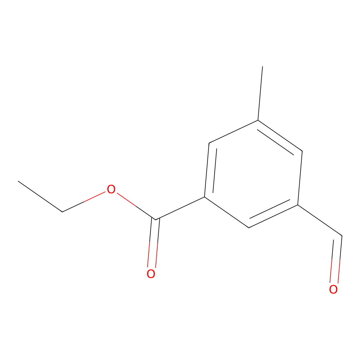 Ethyl 3-formyl-5-methylbenzoate molecular structure, CAS 2060047-21-2