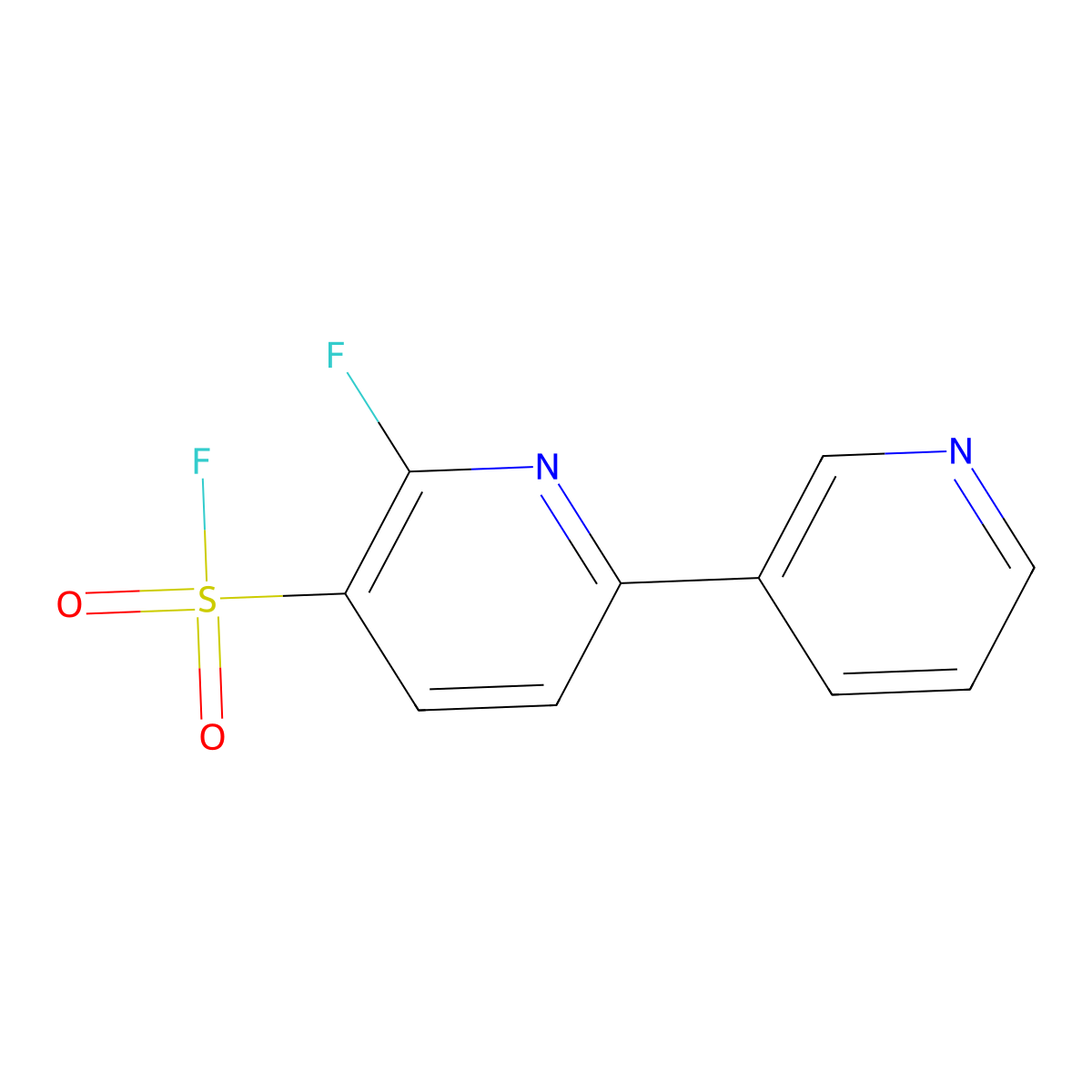 2-Fluoro-6-(pyridin-3-yl)pyridine-3-sulfonyl fluoride molecular structure, CAS 2060047-40-5