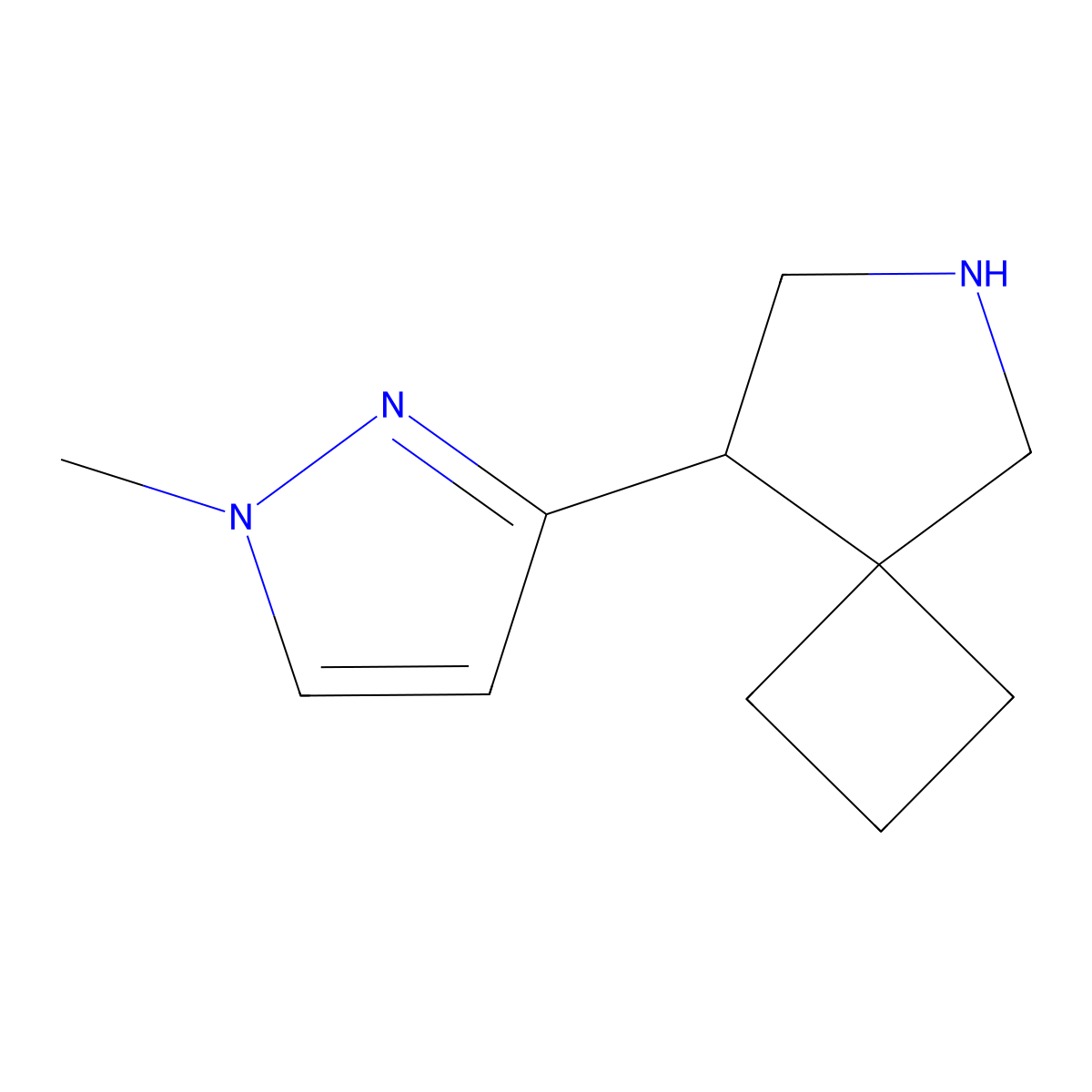 8-(1-Methyl-1H-pyrazol-3-yl)-6-azaspiro[3.4]octane molecular structure, CAS 2060047-57-4