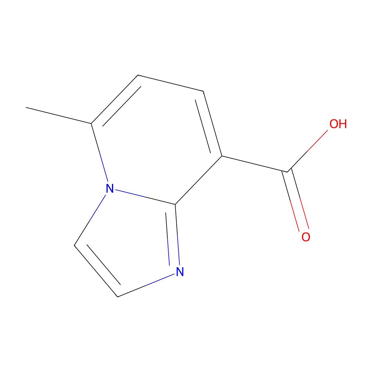 5-Methylimidazo[1,2-a]pyridine-8-carboxylic acid molecular structure, CAS 2060047-64-3