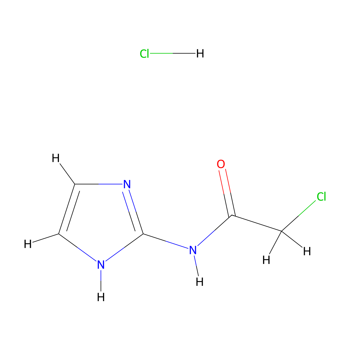 2-chloro-N-(1H-imidazol-2-yl)acetamide hydrochloride molecular structure, CAS 2060047-66-5