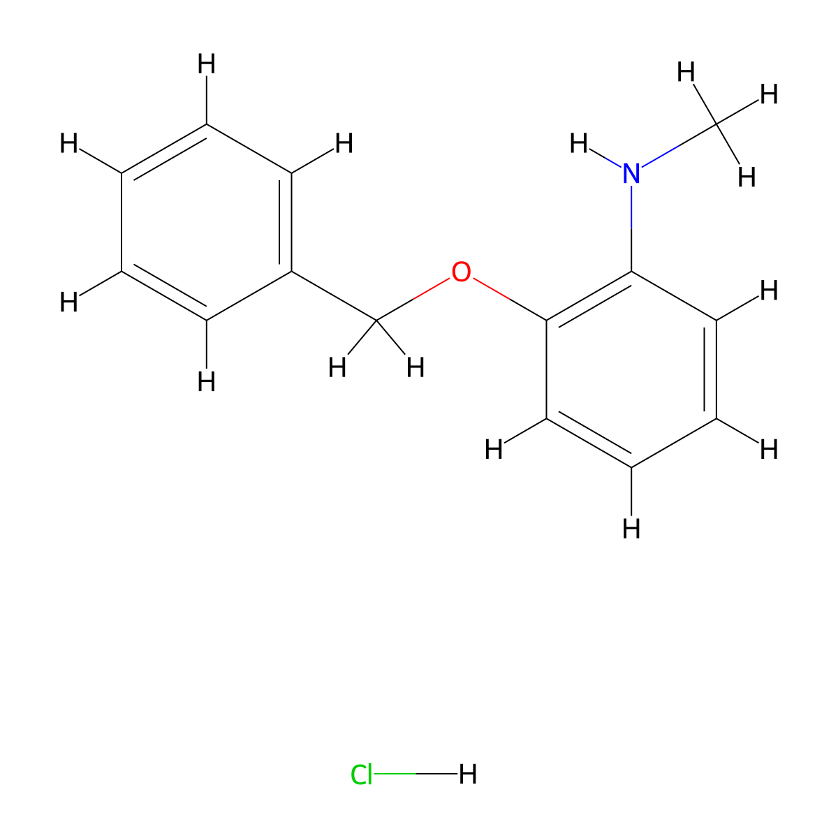 2-(benzyloxy)-N-methylaniline hydrochloride molecular structure, CAS 2060047-72-3