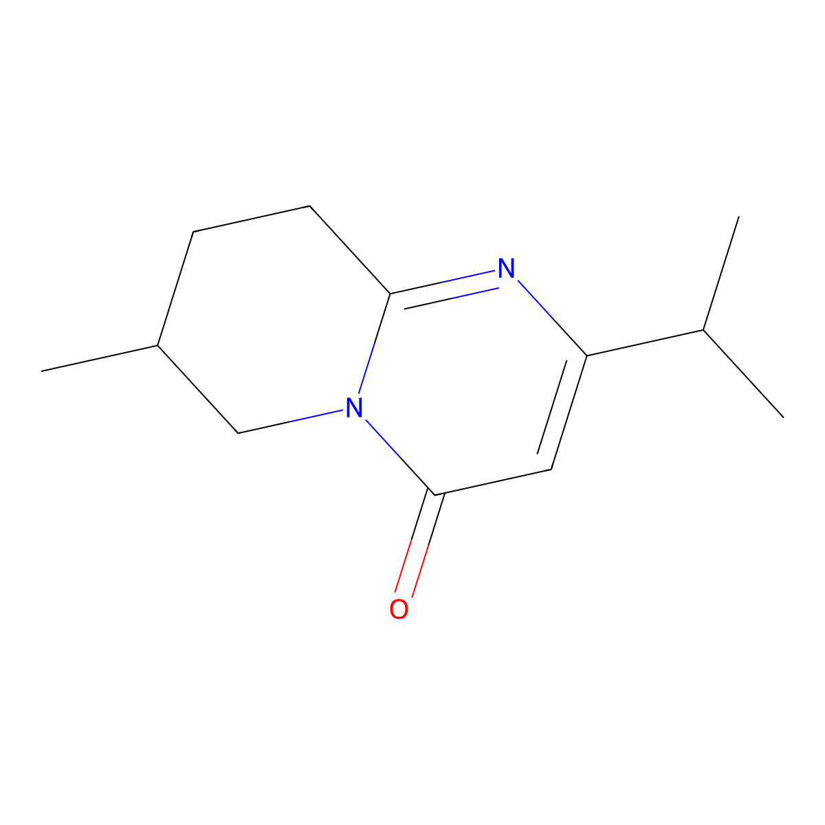 7-Methyl-2-(propan-2-yl)-4H,6H,7H,8H,9H-pyrido[1,2-a]pyrimidin-4-one molecular structure, CAS 2060047-80-3