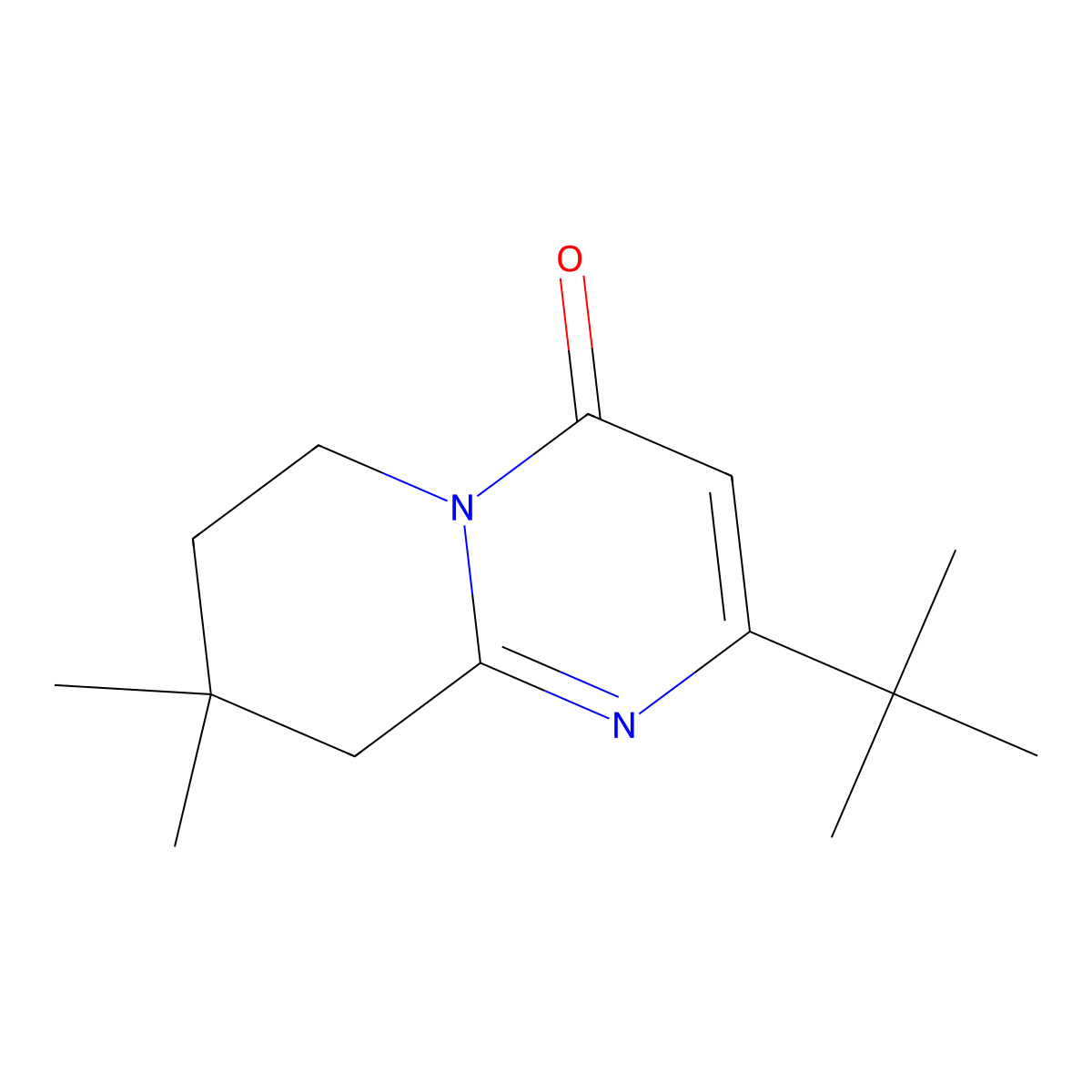 2-tert-Butyl-8,8-dimethyl-4H,6H,7H,8H,9H-pyrido[1,2-a]pyrimidin-4-one molecular structure, CAS 2060047-83-6