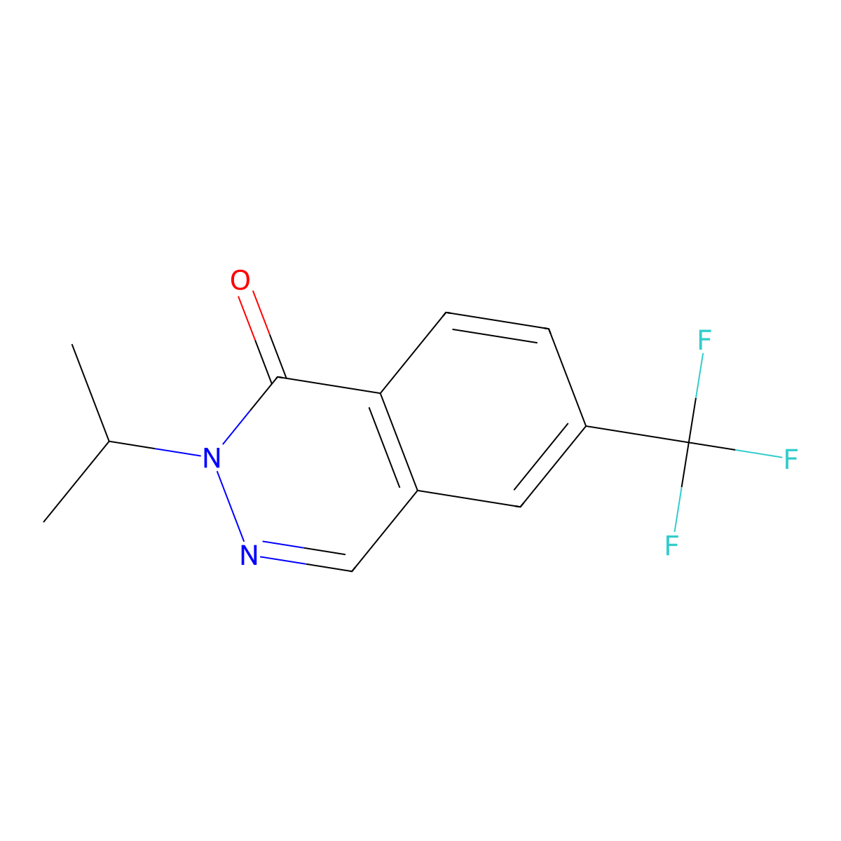 2-(Propan-2-yl)-6-(trifluoromethyl)-1,2-dihydrophthalazin-1-one molecular structure, CAS 2060047-97-2