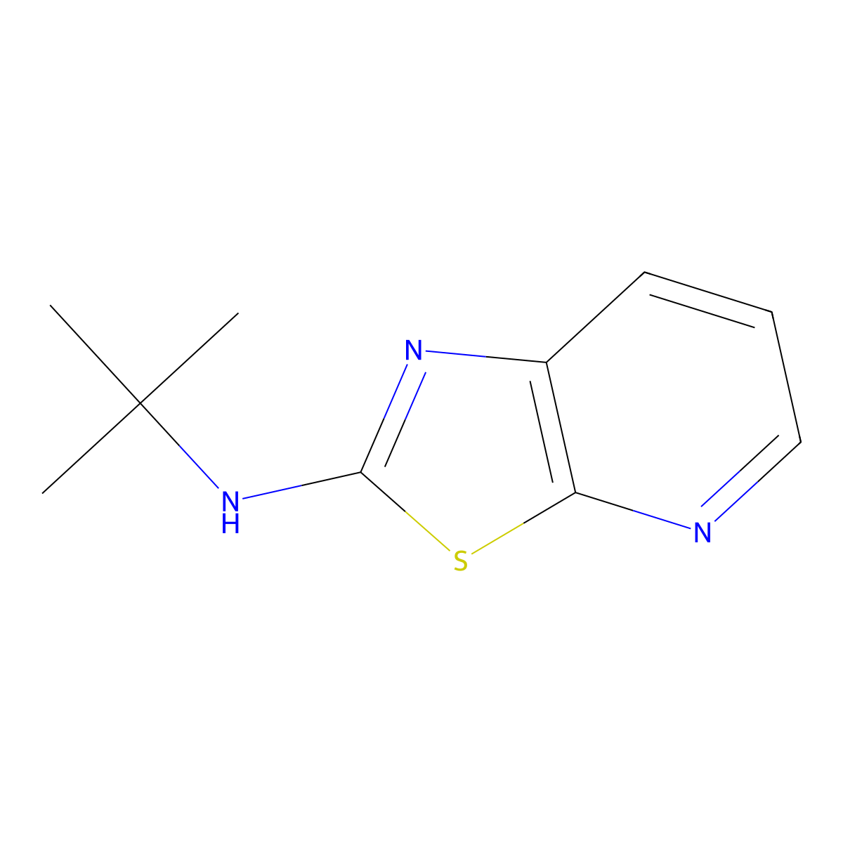 N-tert-Butyl-[1,3]thiazolo[5,4-b]pyridin-2-amine molecular structure, CAS 2060048-07-7