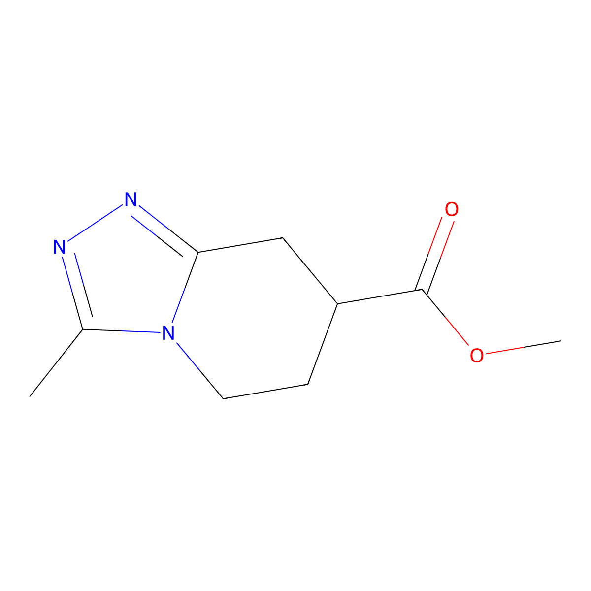 Methyl 3-methyl-5H,6H,7H,8H-[1,2,4]triazolo[4,3-a]pyridine-7-carboxylate molecular structure, CAS 2060048-08-8
