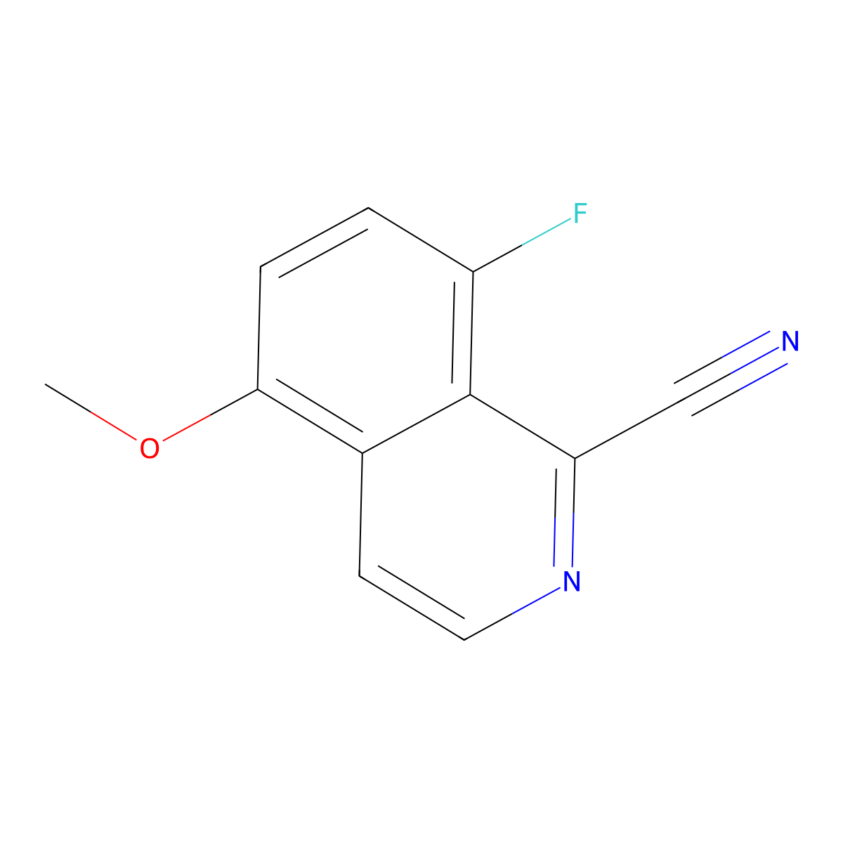 8-Fluoro-5-methoxyisoquinoline-1-carbonitrile molecular structure, CAS 2060048-11-3