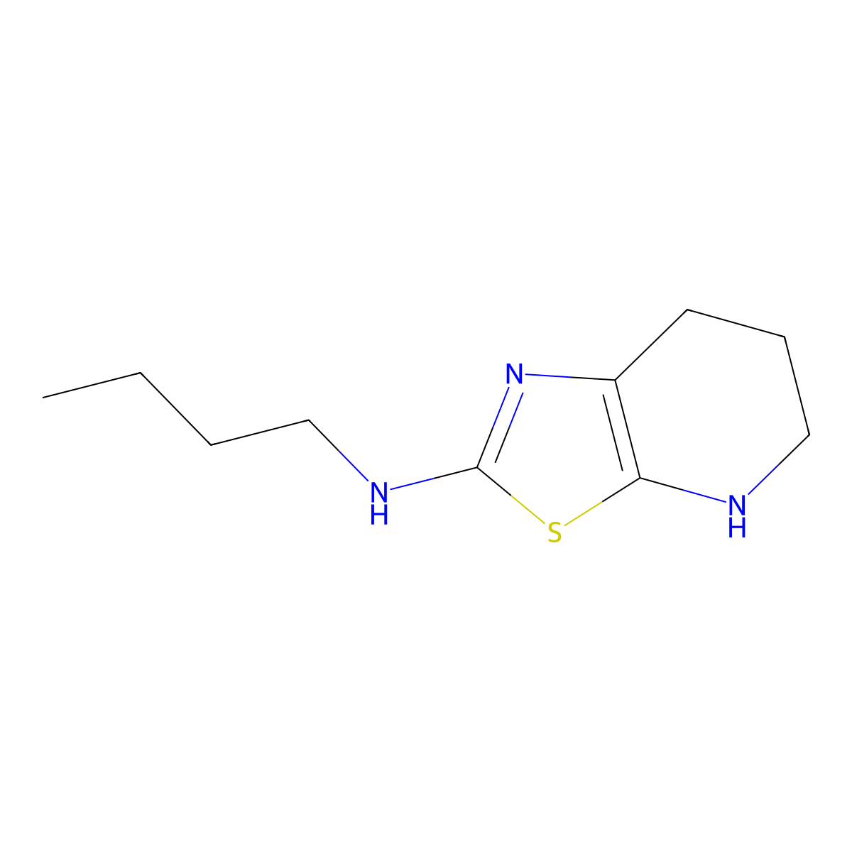 N-Butyl-4H,5H,6H,7H-[1,3]thiazolo[5,4-b]pyridin-2-amine molecular structure, CAS 2060048-12-4