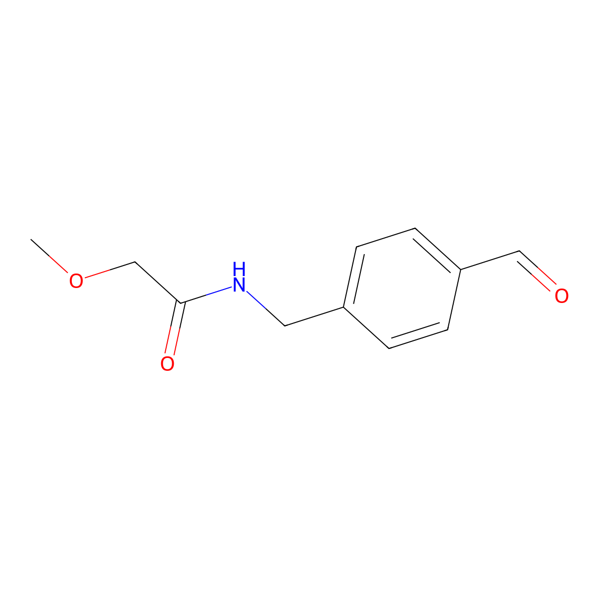 N-[(4-Formylphenyl)methyl]-2-methoxyacetamide molecular structure, CAS 2060048-29-3