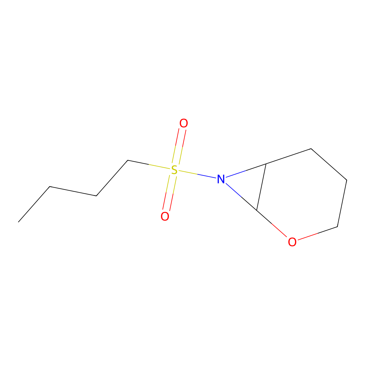 7-(Butane-1-sulfonyl)-2-oxa-7-azabicyclo[4.1.0]heptane molecular structure, CAS 2060048-40-8