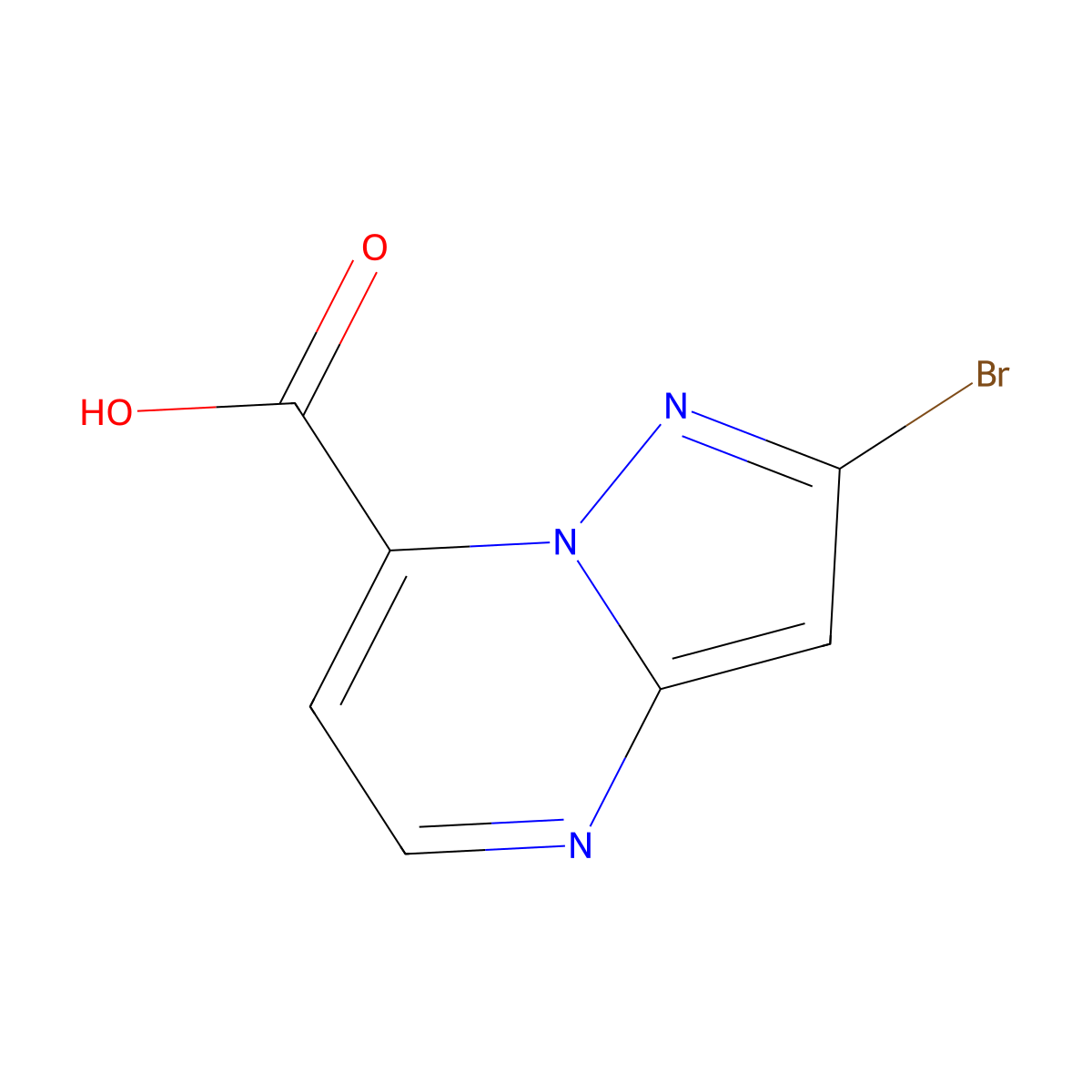 2-Bromopyrazolo[1,5-a]pyrimidine-7-carboxylic acid molecular structure, CAS 2060048-43-1
