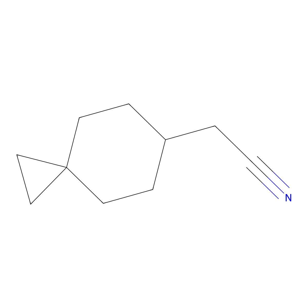 2-{Spiro[2.5]octan-6-yl}acetonitrile molecular structure, CAS 2060048-52-2