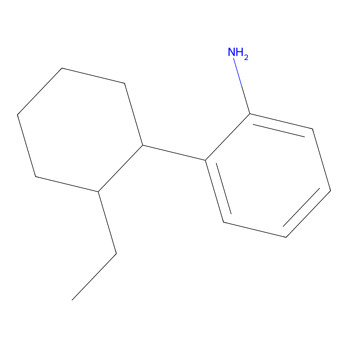 2-(2-Ethylcyclohexyl)aniline molecular structure, CAS 2060048-76-0