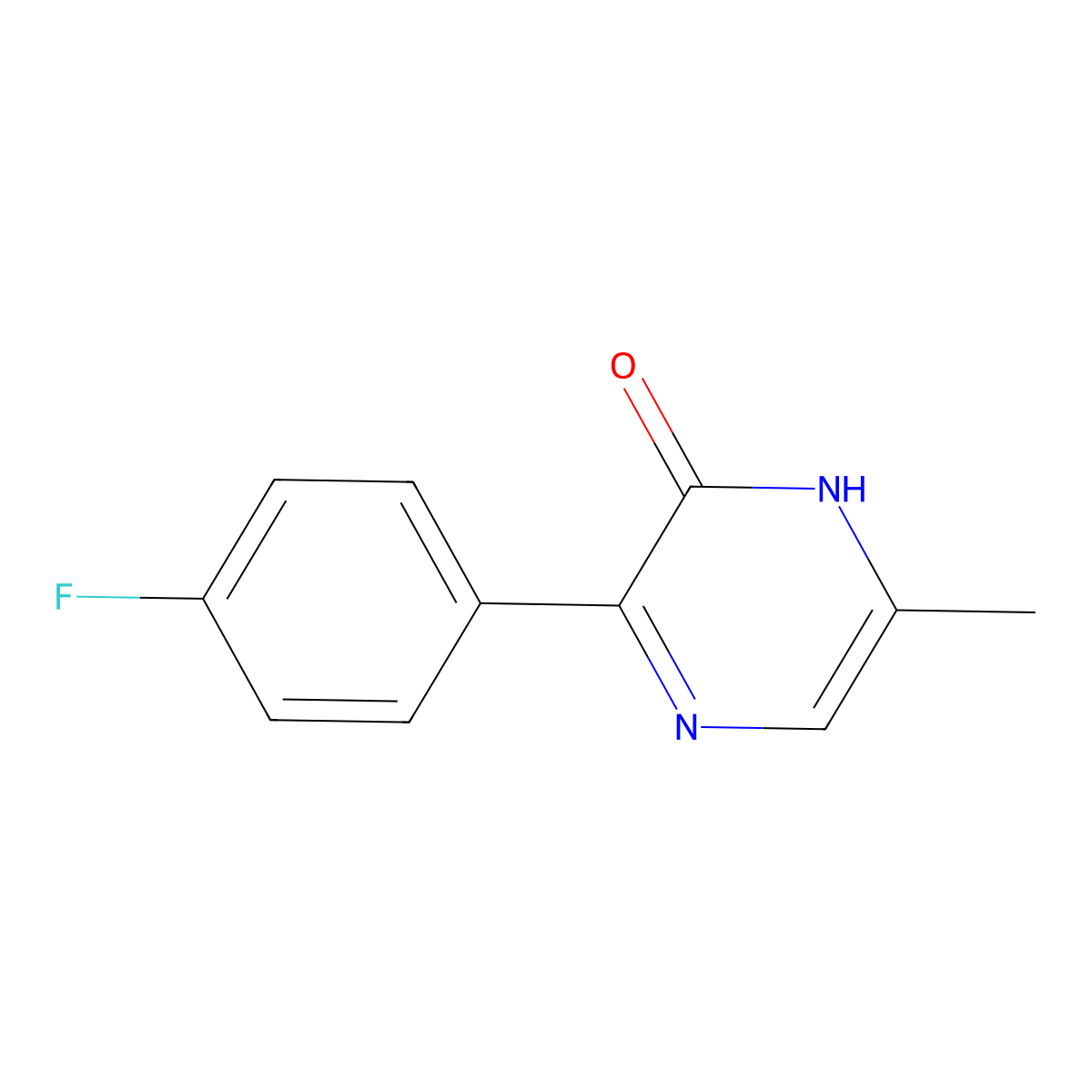 3-(4-Fluorophenyl)-6-methyl-1,2-dihydropyrazin-2-one molecular structure, CAS 2060048-89-5