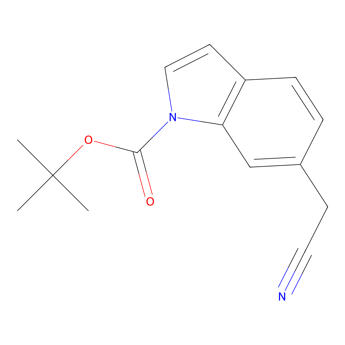 tert-Butyl 6-(cyanomethyl)-1H-indole-1-carboxylate molecular structure, CAS 2060048-93-1