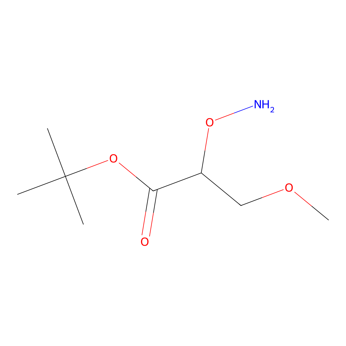 tert-Butyl 2-(aminooxy)-3-methoxypropanoate molecular structure, CAS 2060049-08-1