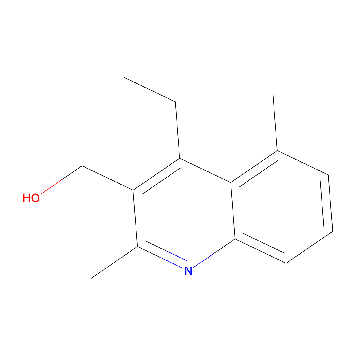 (4-Ethyl-2,5-dimethylquinolin-3-yl)methanol molecular structure, CAS 2060049-12-7