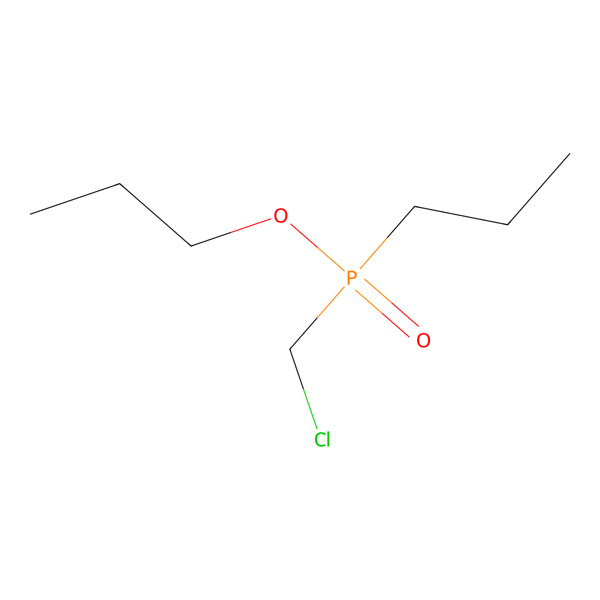 Propyl (chloromethyl)(propyl)phosphinate molecular structure, CAS 2060049-29-6