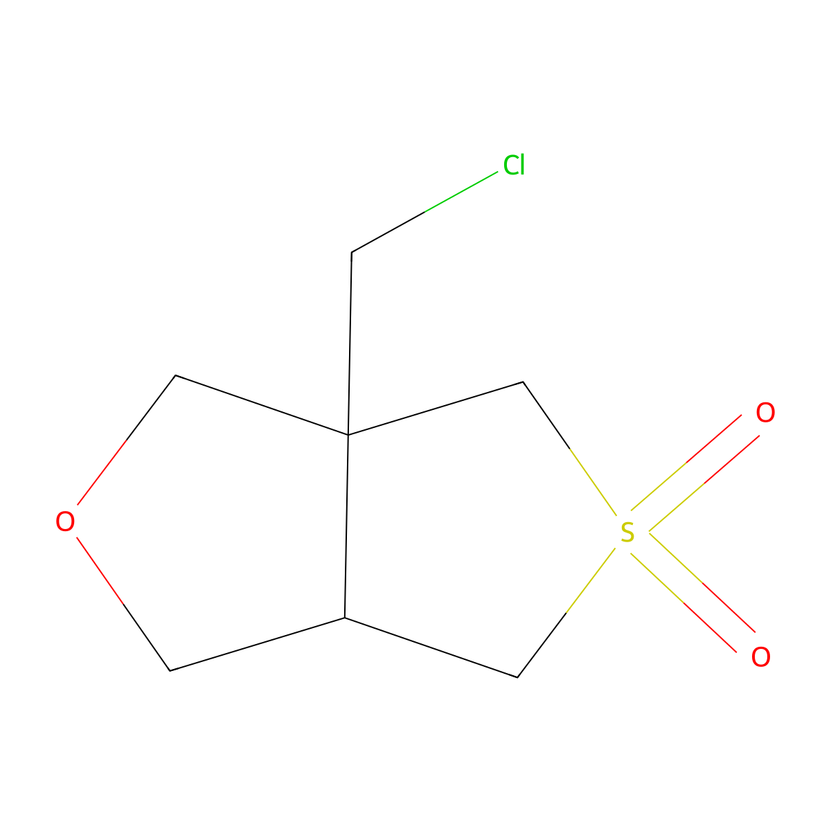3A-(chloromethyl)-hexahydro-5lambda6-thieno[3,4-c]furan-5,5-dione molecular structure, CAS 2060049-35-4