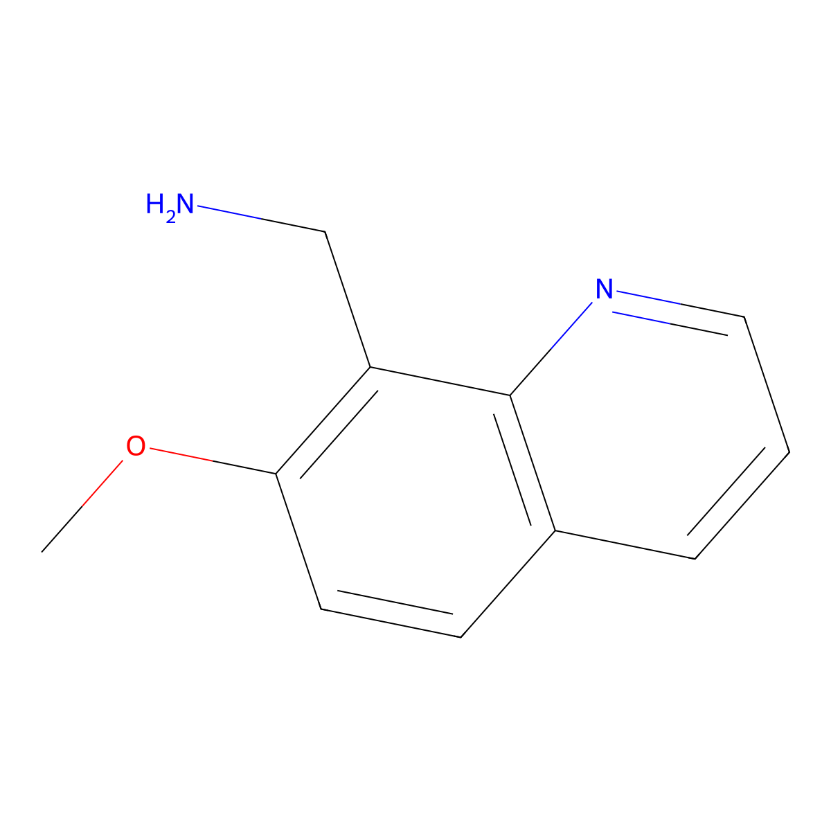 (7-Methoxyquinolin-8-yl)methanamine molecular structure, CAS 2060049-36-5