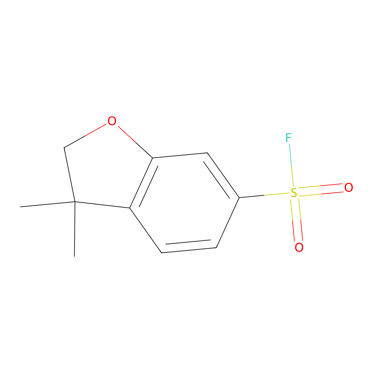3,3-Dimethyl-2,3-dihydro-1-benzofuran-6-sulfonyl fluoride molecular structure, CAS 2060049-94-5