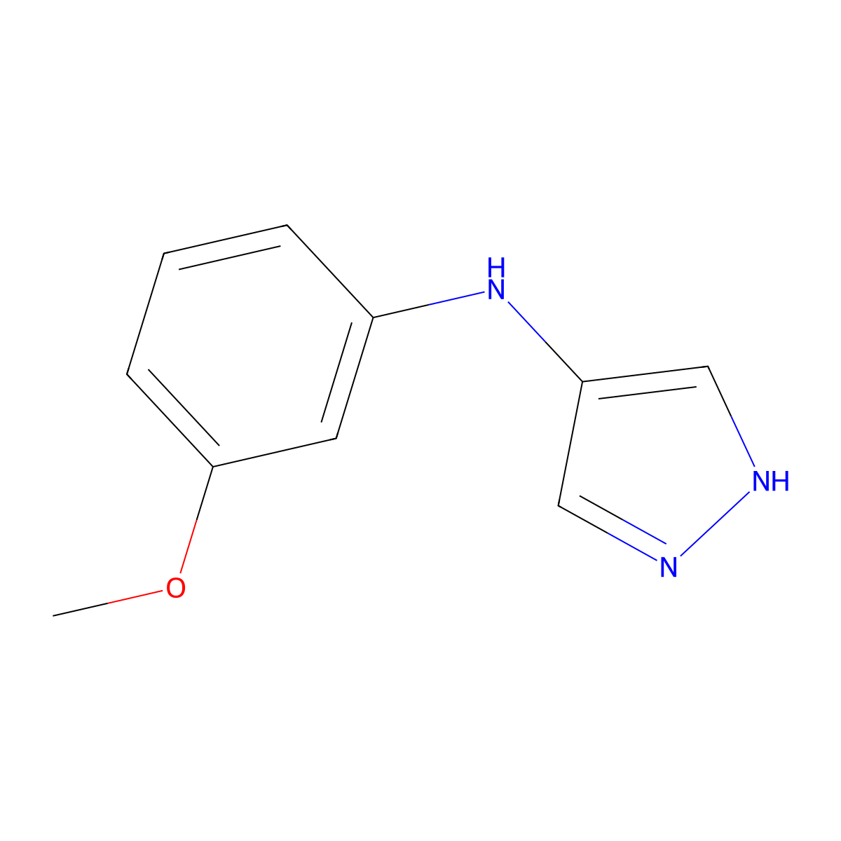 N-(3-Methoxyphenyl)-1H-pyrazol-4-amine molecular structure, CAS 2060049-97-8