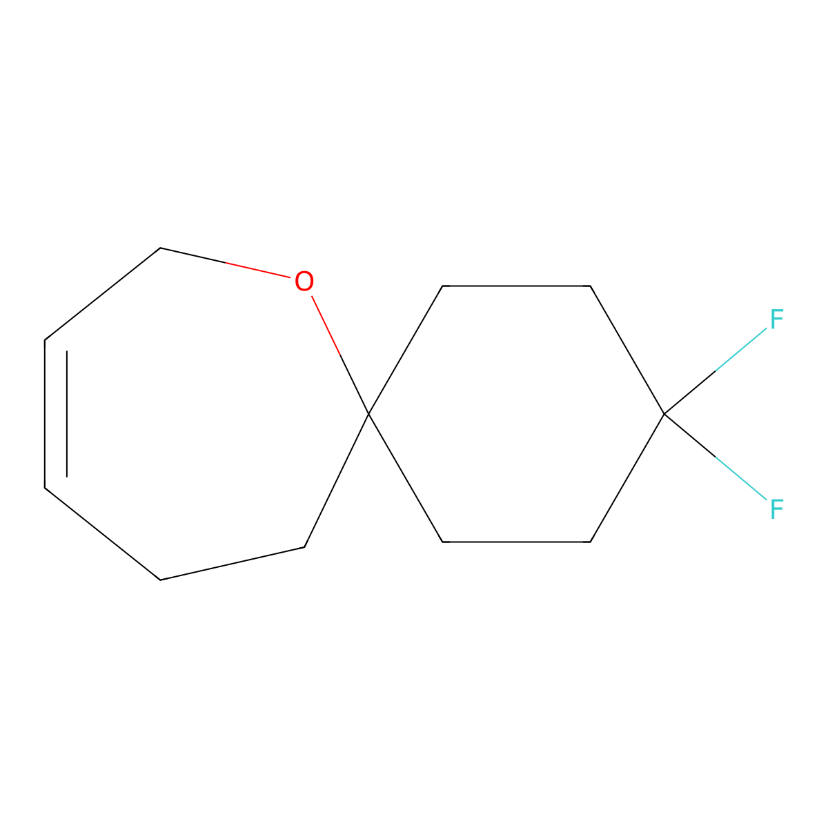 3,3-Difluoro-7-oxaspiro[5.6]dodec-9-ene molecular structure, CAS 2060050-09-9
