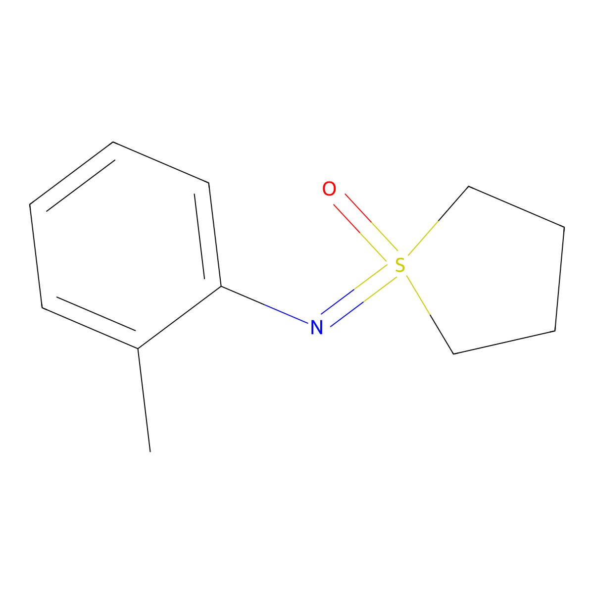 1-[(2-Methylphenyl)imino]-1lambda6-thiolan-1-one molecular structure, CAS 2060050-12-4