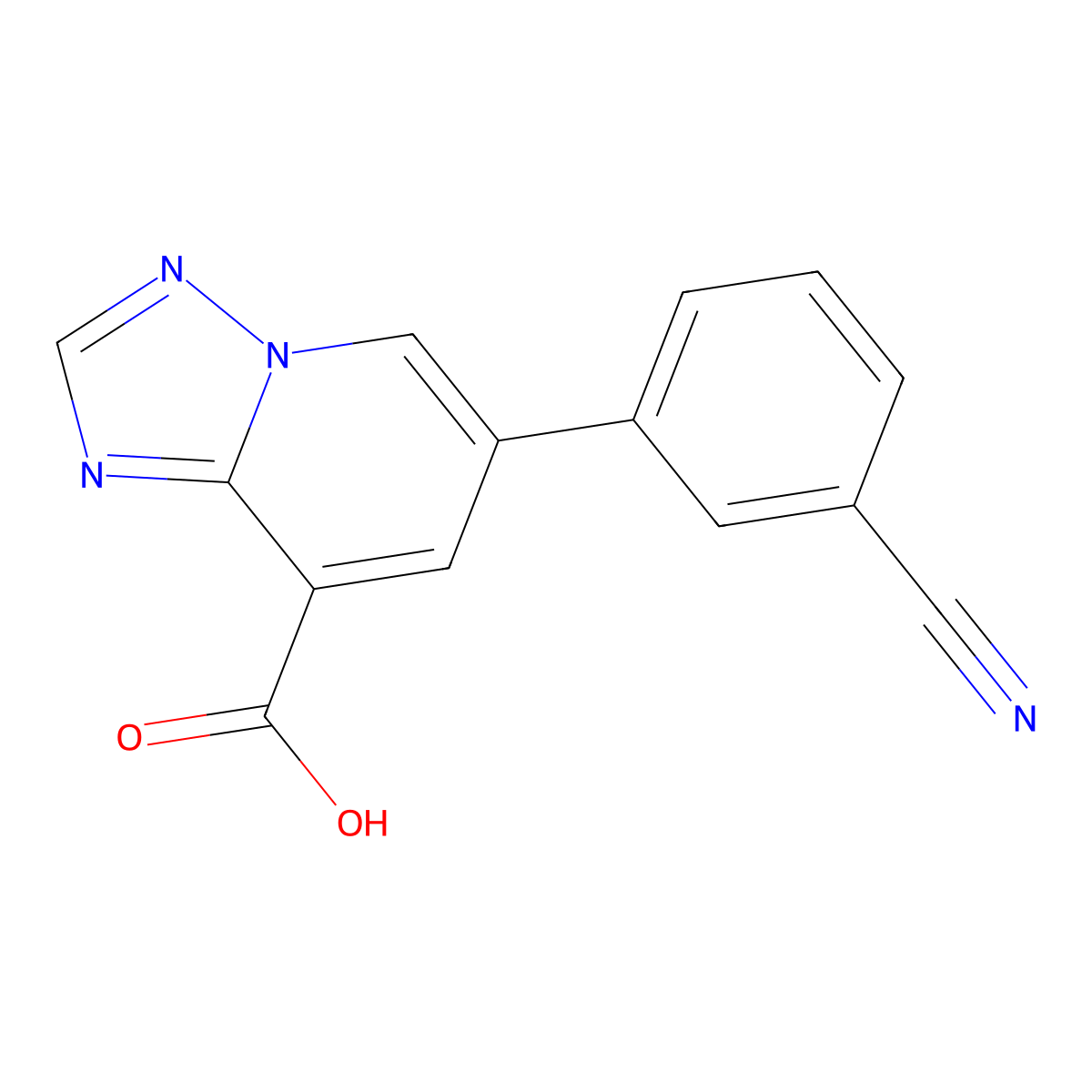 6-(3-Cyanophenyl)-[1,2,4]triazolo[1,5-a]pyridine-8-carboxylic acid molecular structure, CAS 2060050-15-7