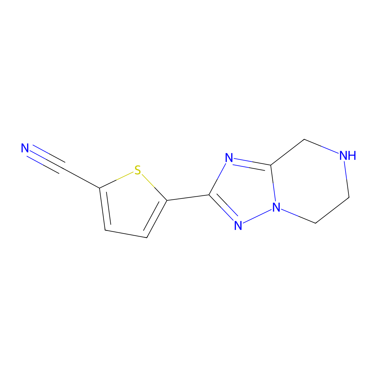 5-{5H,6H,7H,8H-[1,2,4]triazolo[1,5-a]pyrazin-2-yl}thiophene-2-carbonitrile molecular structure, CAS 2060050-26-0
