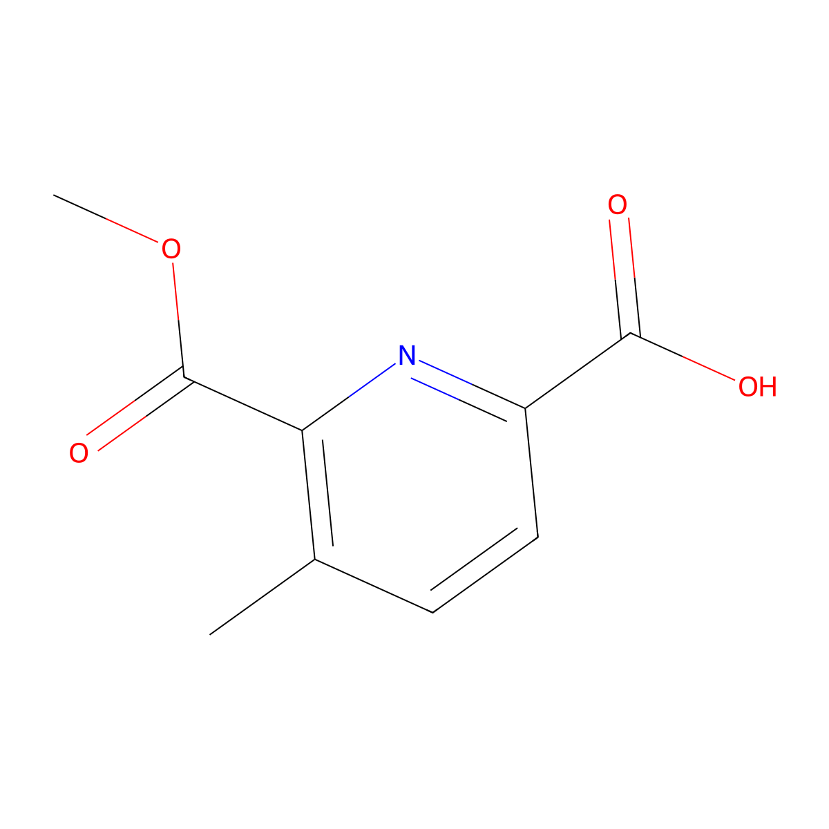 6-(Methoxycarbonyl)-5-methylpyridine-2-carboxylic acid molecular structure, CAS 2060050-36-2