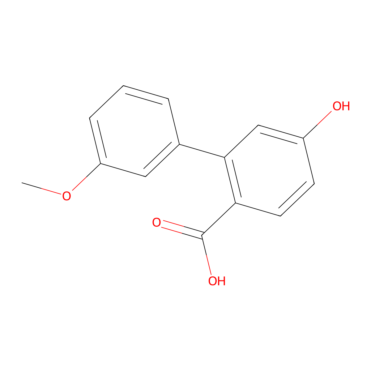 4-Hydroxy-2-(3-methoxyphenyl)benzoic acid molecular structure, CAS 2060050-59-9