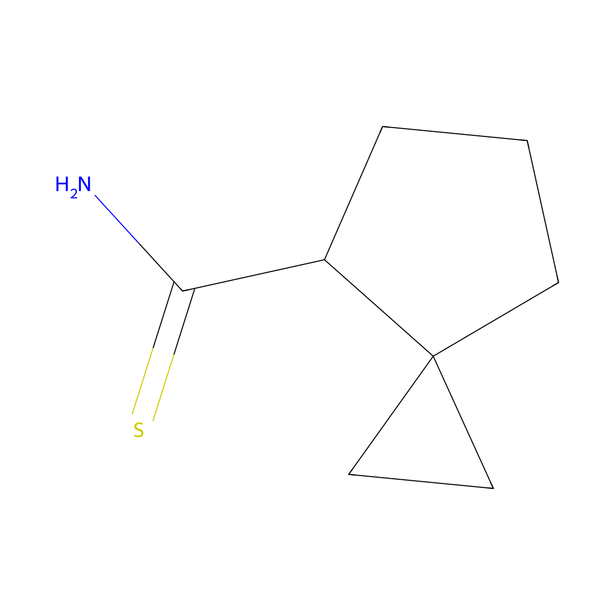 Spiro[2.4]heptane-4-carbothioamide molecular structure, CAS 2060050-60-2