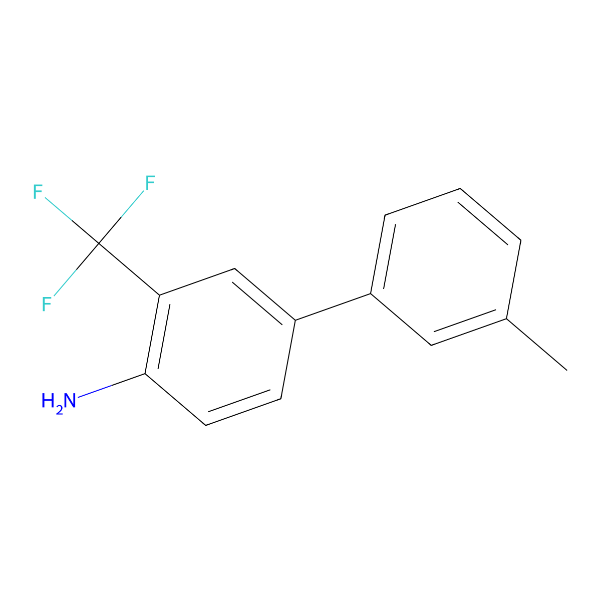 4-(3-Methylphenyl)-2-(trifluoromethyl)aniline molecular structure, CAS 2060050-74-8