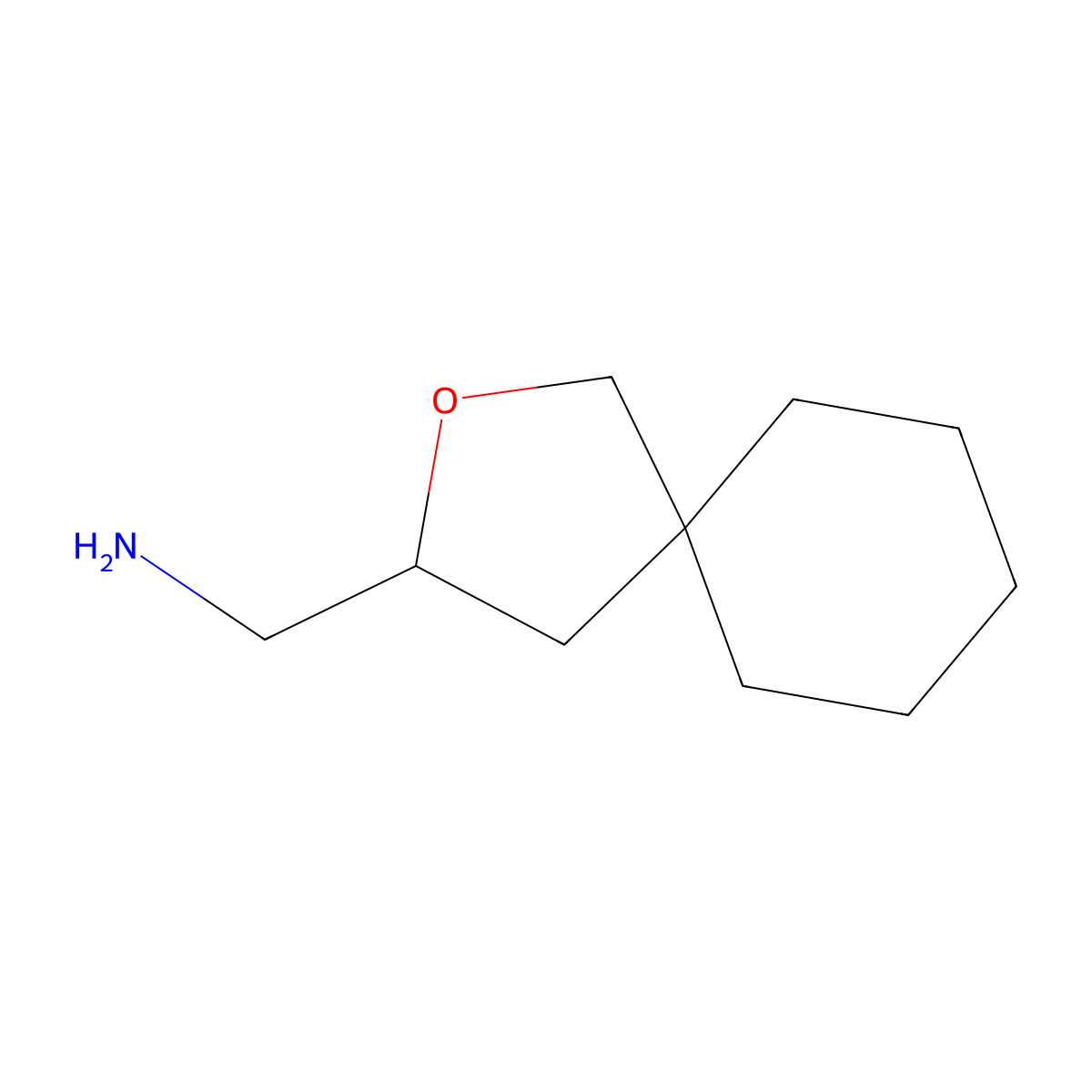 {2-Oxaspiro[4.5]decan-3-yl}methanamine molecular structure, CAS 2060050-79-3