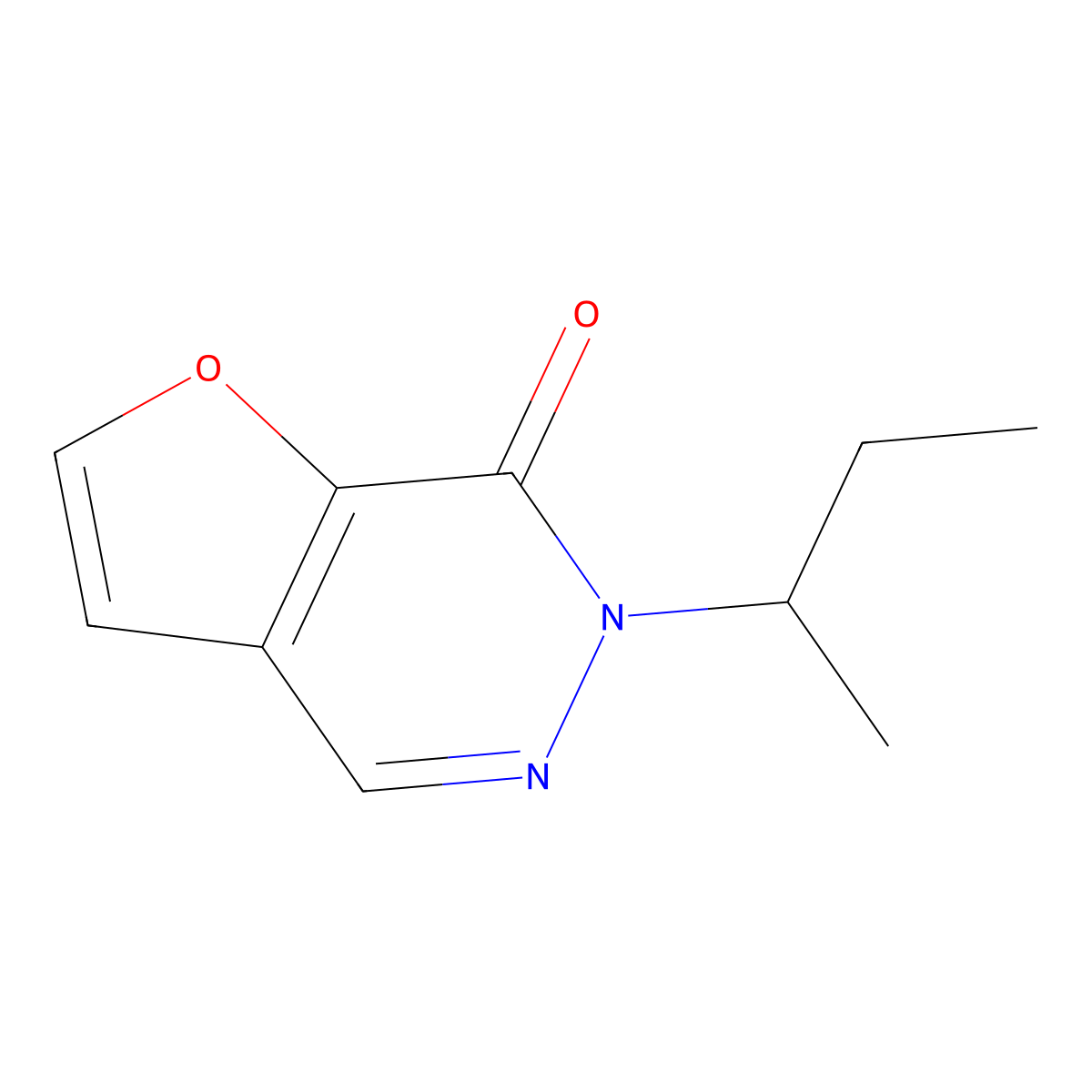 6-(Butan-2-yl)-6H,7H-furo[2,3-d]pyridazin-7-one molecular structure, CAS 2060050-90-8