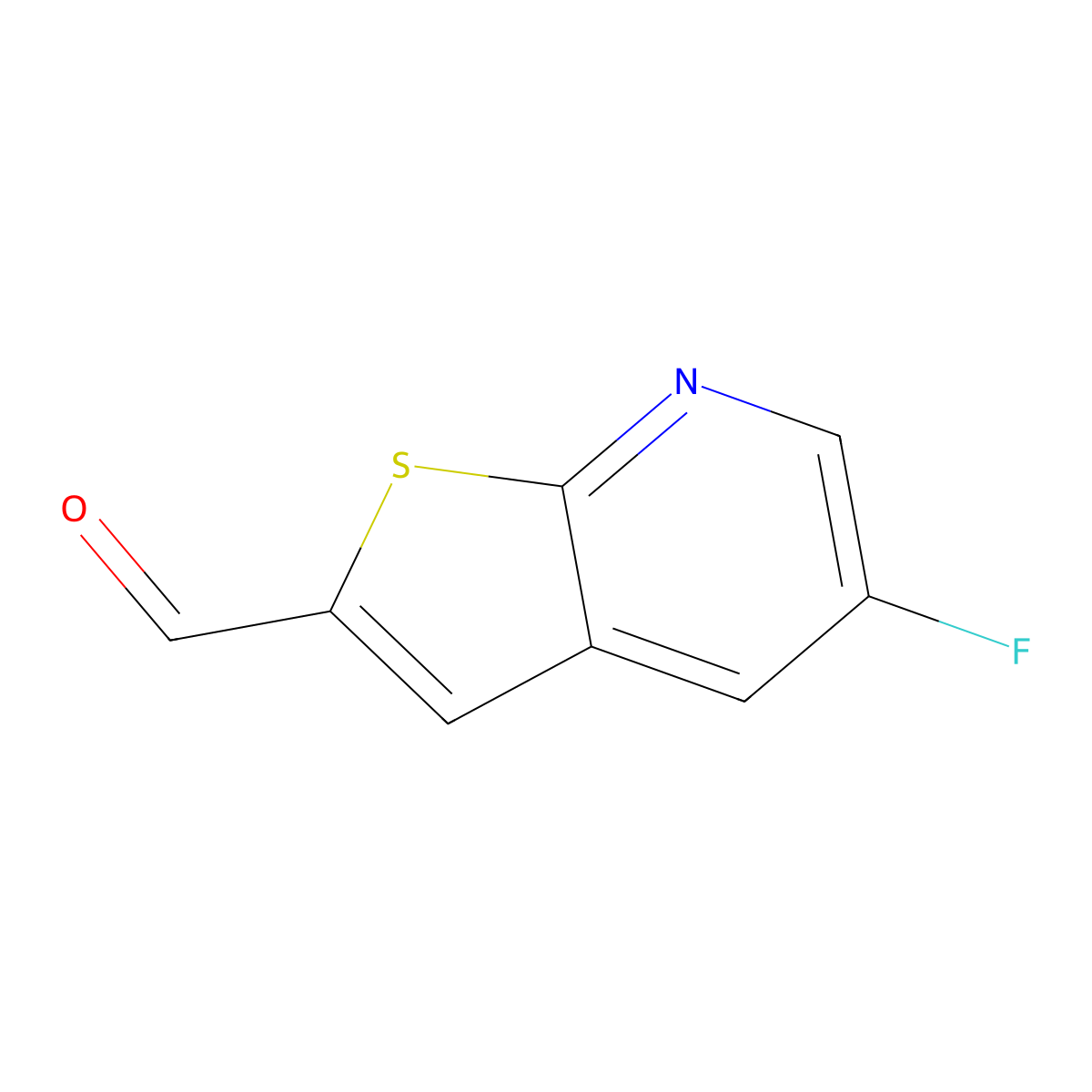 5-Fluorothieno[2,3-b]pyridine-2-carbaldehyde molecular structure, CAS 2060050-92-0