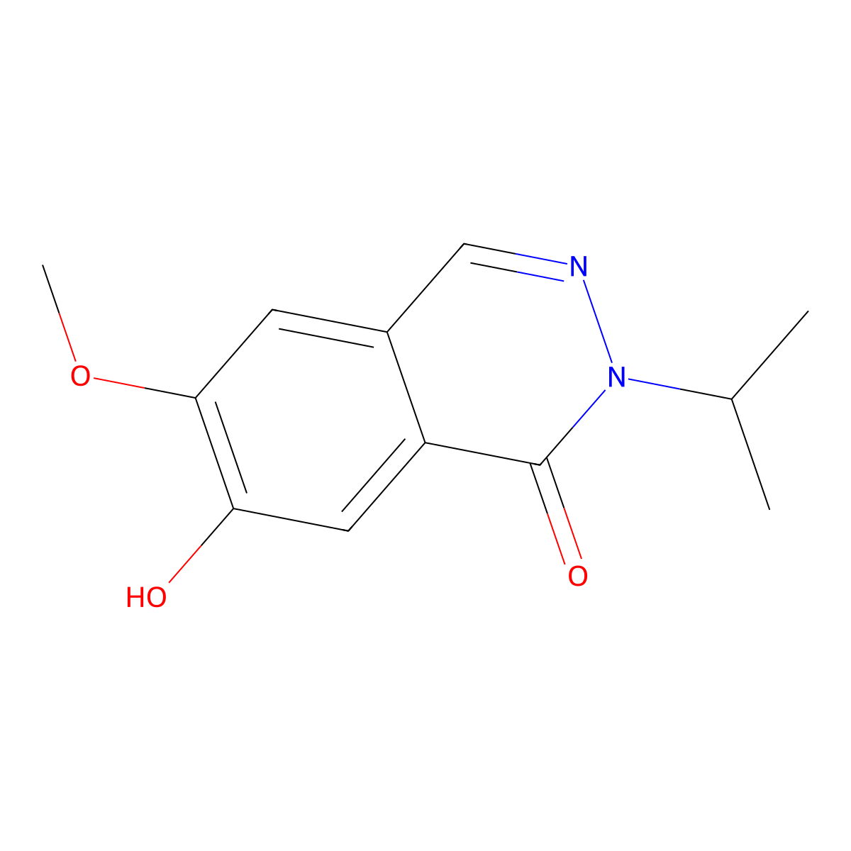 7-Hydroxy-6-methoxy-2-(propan-2-yl)-1,2-dihydrophthalazin-1-one molecular structure, CAS 2060051-01-4