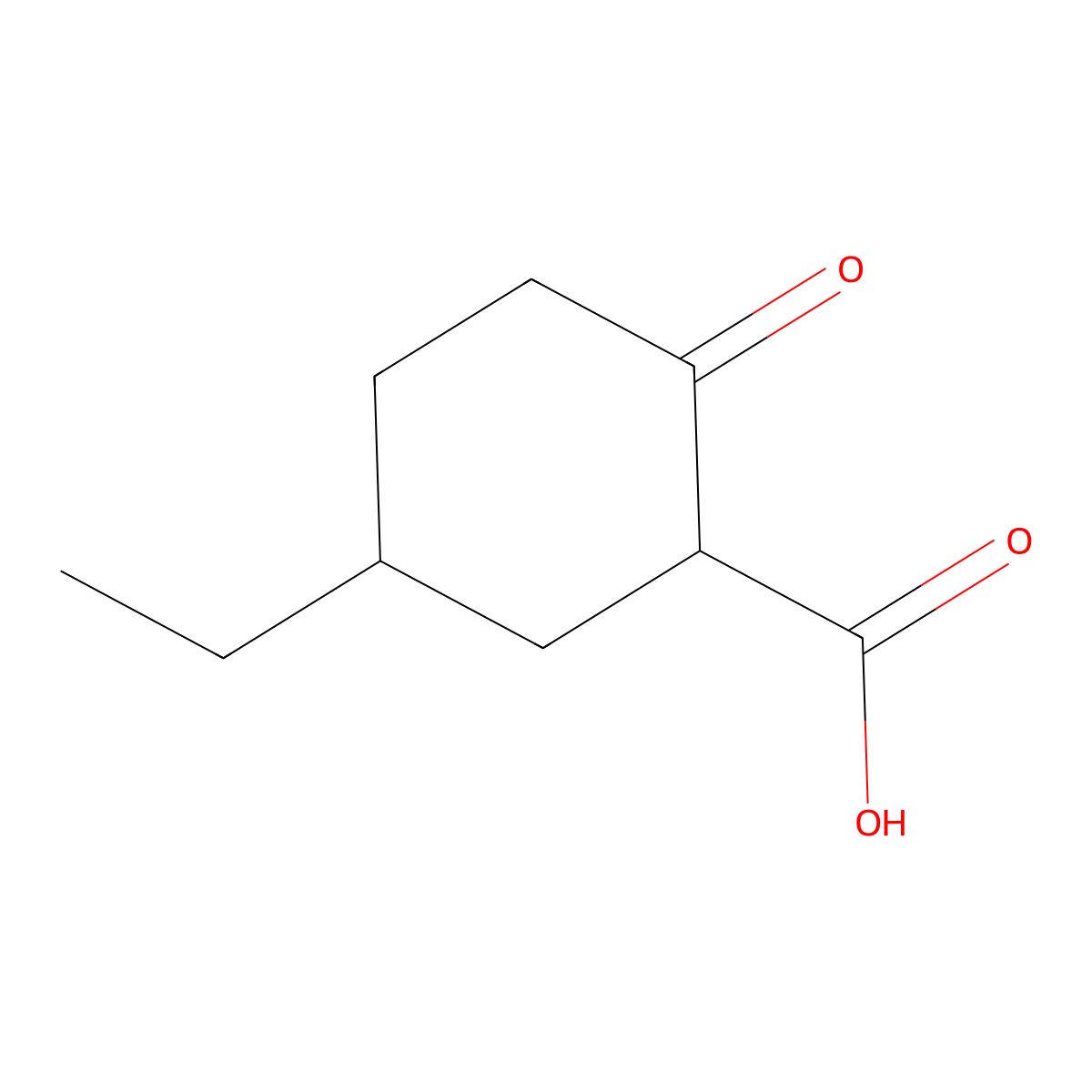 5-Ethyl-2-oxocyclohexane-1-carboxylic acid molecular structure, CAS 2060051-31-0