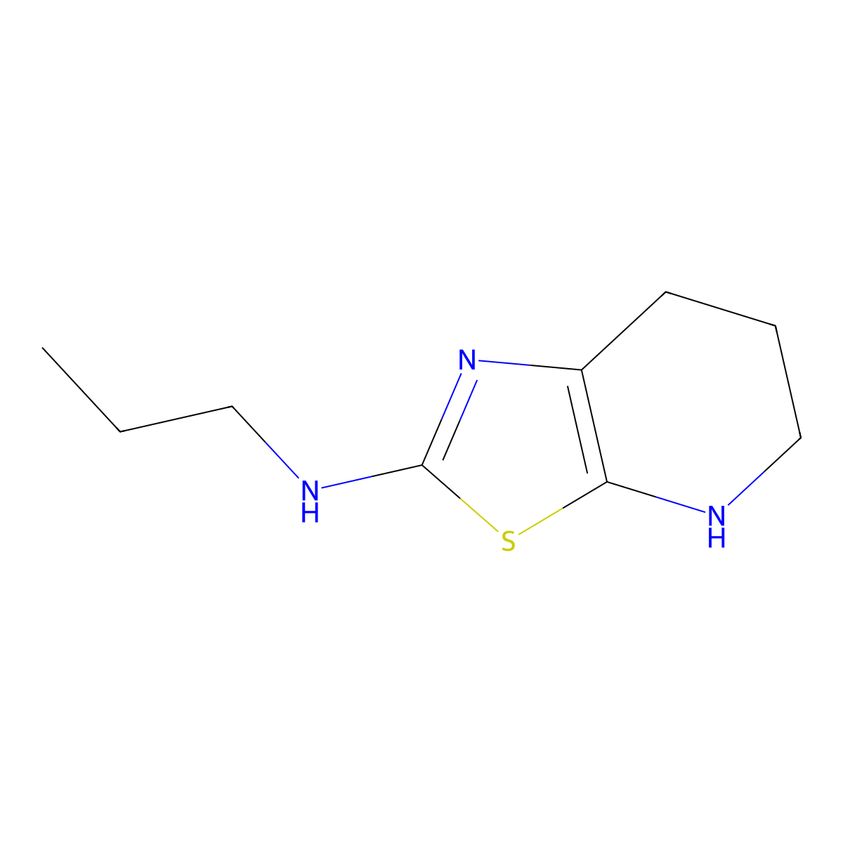 N-Propyl-4H,5H,6H,7H-[1,3]thiazolo[5,4-b]pyridin-2-amine molecular structure, CAS 2060051-32-1